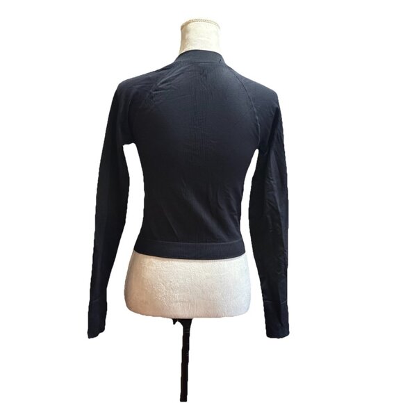 Women's Seamless Fitted Full Zip Jacket - JoyLab Crop Workout Gym Activewear S - Picture 5 of 11